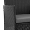 Manhattan Comfort Imperia Steel Rattan 4-Piece Patio Conversation Set with Cushions in Grey OD-CV008-GY - alternate 6